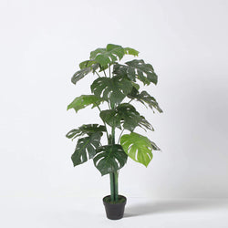 Tradala 3’11" Lush Artificial Tree Monstera 120cm / 3ft 11" Tall For Home Living Room Indoors