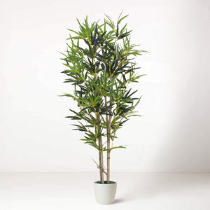 ikea bamboo plant pot Artificial Indoor Living Room House Plant Bamboo 120cm 4' 4ft Tall in – Tradala Trees