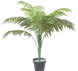 Tradala 3’ Lush Artificial Tree Large Palm 90cm / 3ft Tall with Dense Leaves - For Home Living Room Indoors